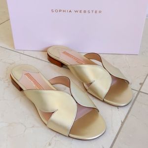 Sophia Webster Rita Flat Sandal Gold 37